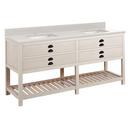 Signature Hardware Whitewash Pine Floor Mount Vanity in Whitewash Pine 
