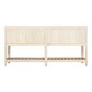 Signature Hardware Cottage White Floor Mount Vanity in Whitewash Pine 