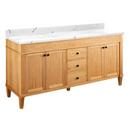 Signature Hardware White Oak 72 in. Floor Mount Vanity 