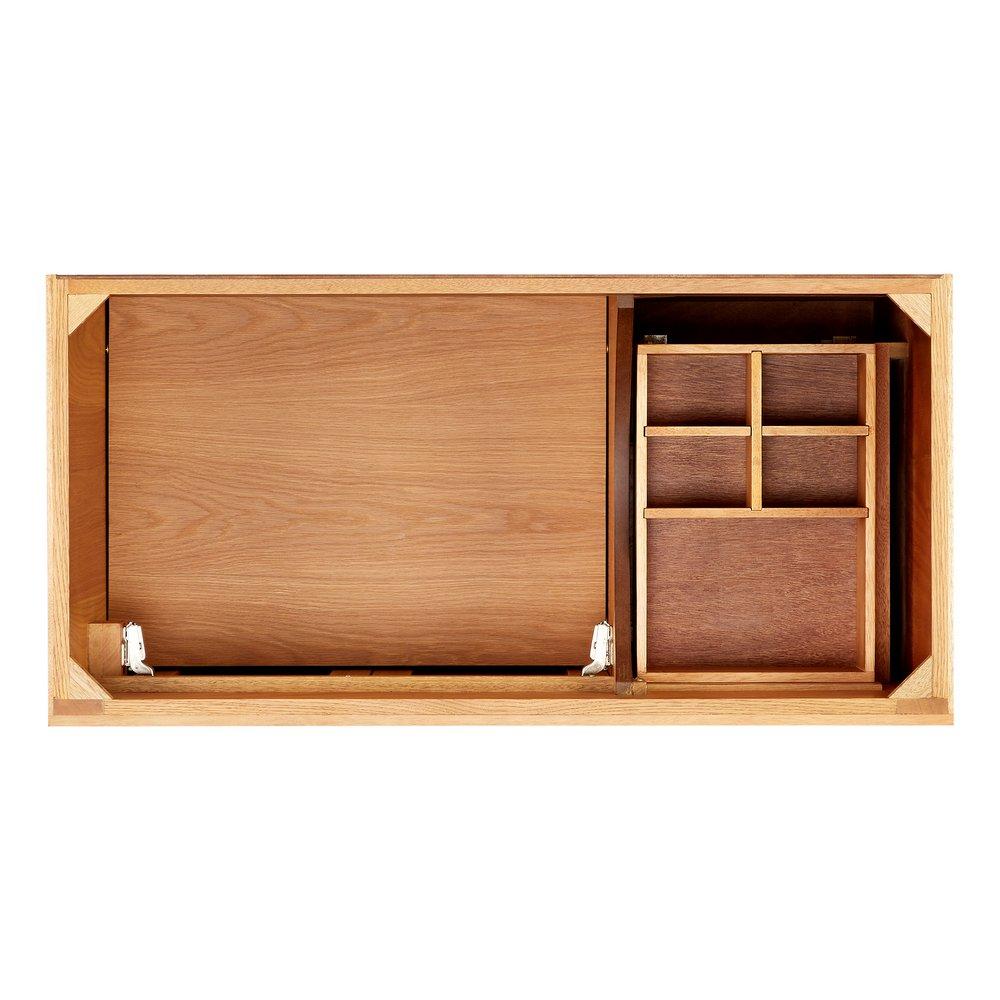 Signature Hardware White Oak 42 in. Floor Mount Vanity 