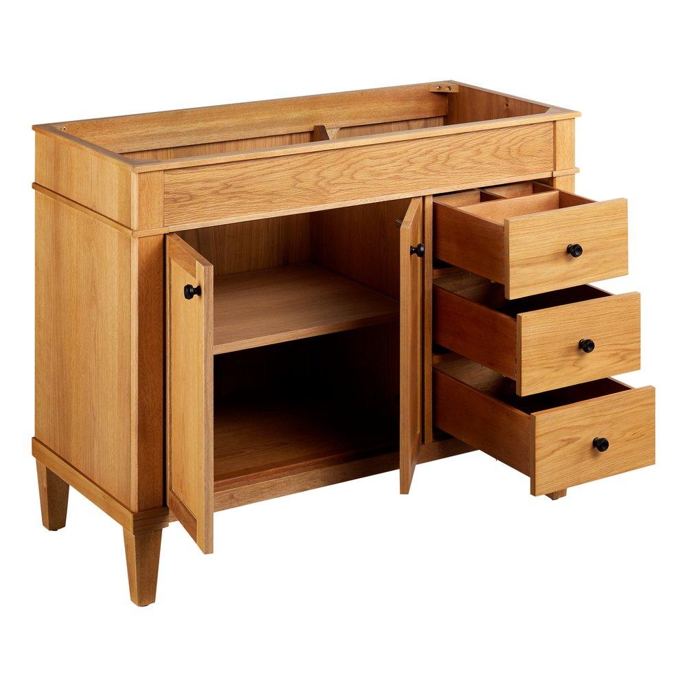 Signature Hardware White Oak 42 in. Floor Mount Vanity 