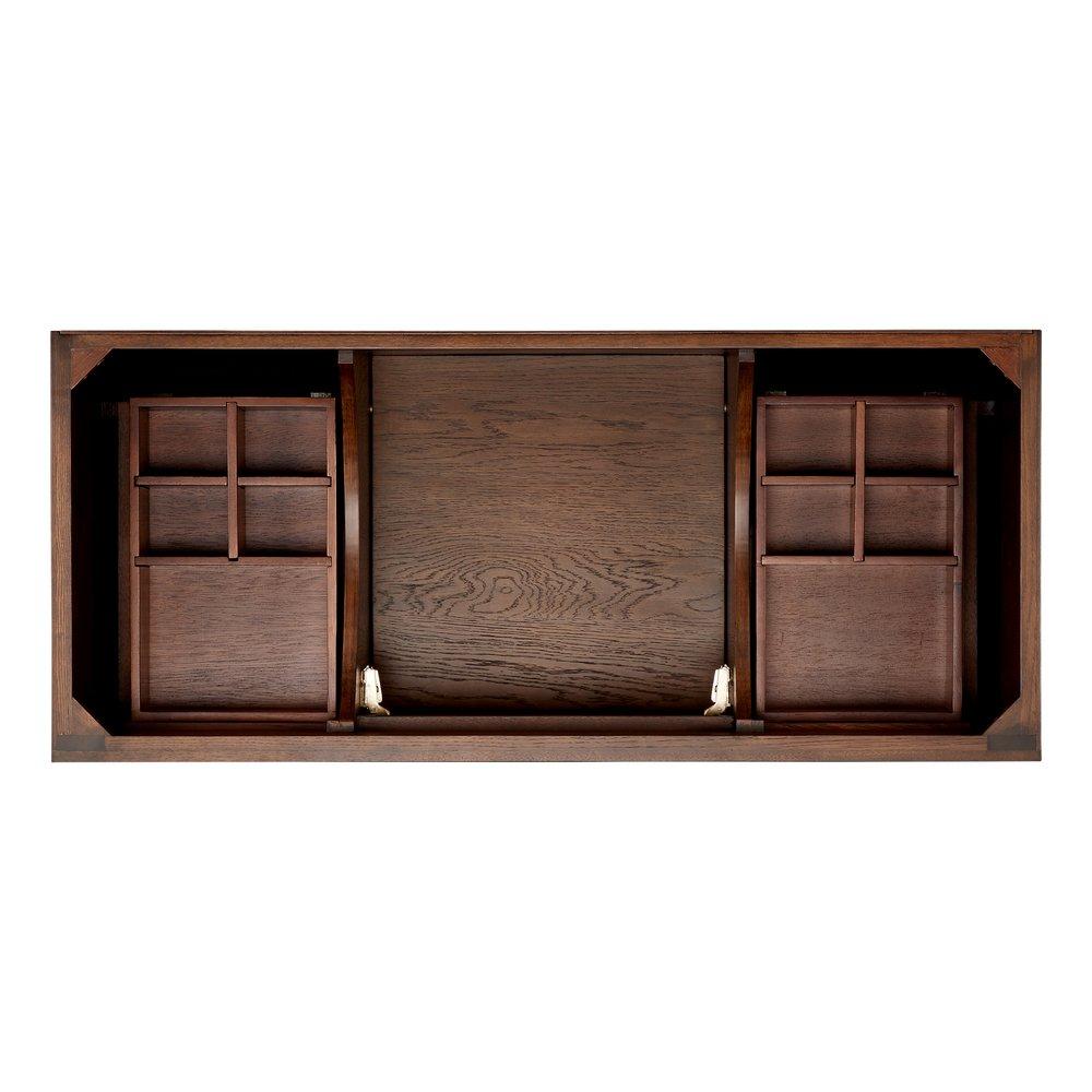 Signature Hardware Antique Coffee 48 in. Floor Mount Vanity 