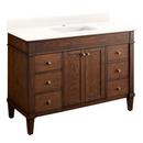 Signature Hardware Antique Coffee 48 in. Floor Mount Vanity 