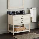 Signature Hardware Cottage White Floor Mount Vanity in Whitewash Pine 