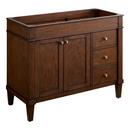 Signature Hardware Antique Coffee 42 in. Floor Mount Vanity 