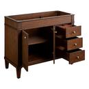 Signature Hardware Antique Coffee 42 in. Floor Mount Vanity 