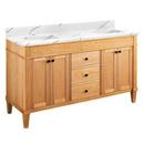 Signature Hardware White Oak 60 in. Floor Mount Vanity 