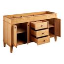 Signature Hardware White Oak 60 in. Floor Mount Vanity 