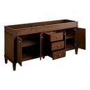 Signature Hardware Antique Coffee 72 in. Floor Mount Vanity 