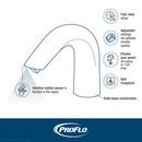 PROFLO® Chrome 0.5 gpm Single Hole Deck Mount Gooseneck Sensor Faucet 