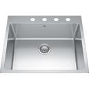 FHP Kindred Satin 25 x 20-7/8 in. Stainless Steel Single Bowl Drop-in Kitchen Sink in Satin 