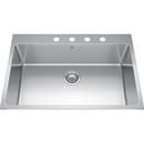 FHP Kindred Satin 30-7/8 x 20-7/8 in. Stainless Steel Single Bowl Drop-in Kitchen Sink in Satin 