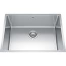 24-5/8 x 18-1/8 in. No-Hole Stainless Steel Single Bowl Undermount Kitchen Sink in Satin