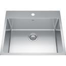25 x 22 in. 1-Hole Stainless Steel Single Bowl Drop-in Kitchen Sink in Satin