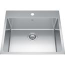 FHP Kindred Steel 25 x 22 in. Stainless Steel Single Bowl Drop-in Kitchen Sink in Satin 