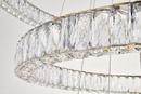 Elegant Lighting Gold 142 x 41-7/10 in. 160W 4-Tier 4-Light Integrated Contemporary Chandelier 