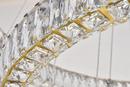 Elegant Lighting Gold 142 x 41-7/10 in. 160W 4-Tier 4-Light Integrated Contemporary Chandelier 