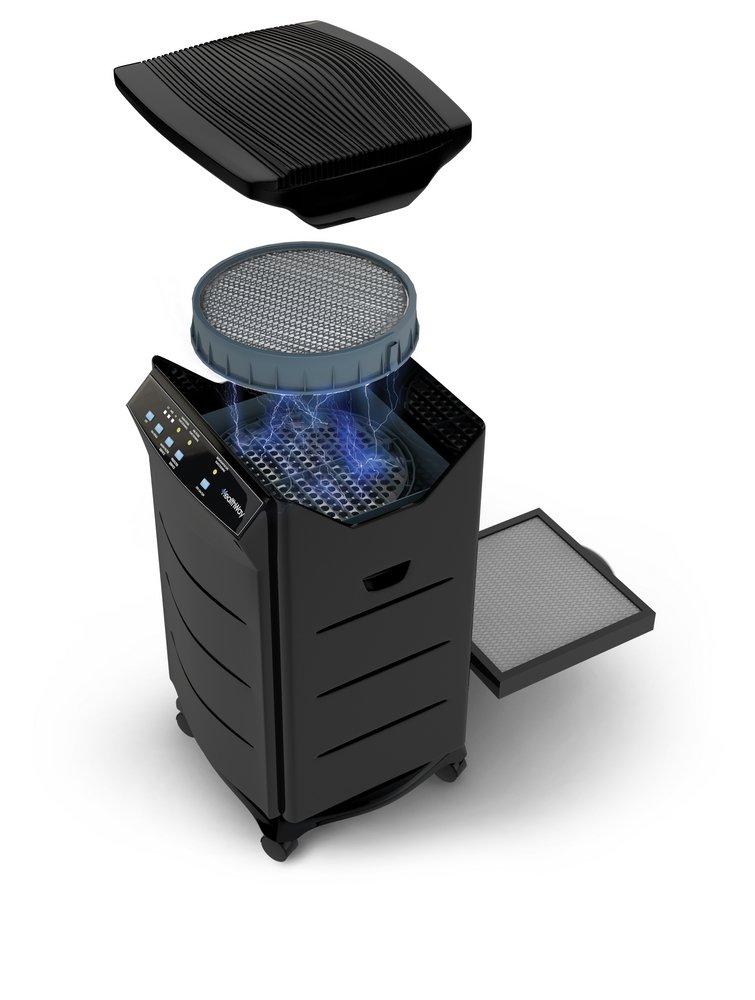 HealthWay Black Electronic Air Cleaner 