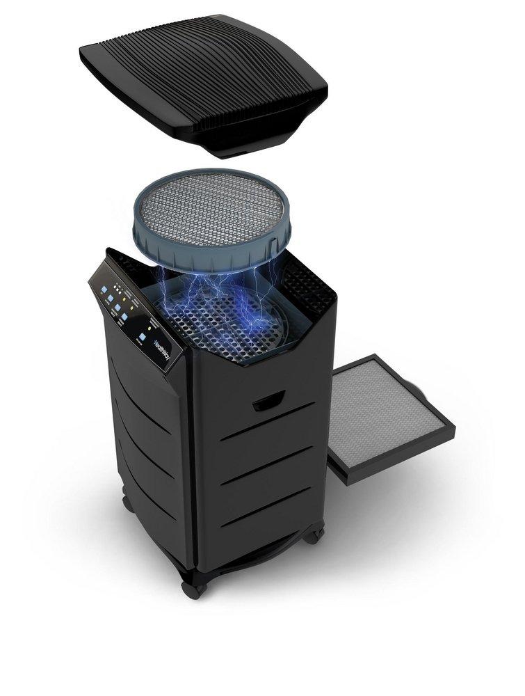 HealthWay Black Electronic Air Cleaner 