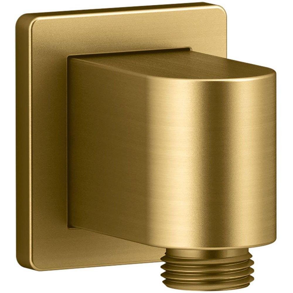 KOHLER Vibrant Brushed Moderne Brass 1/2 x 2 in. NPT Metal Elbow 