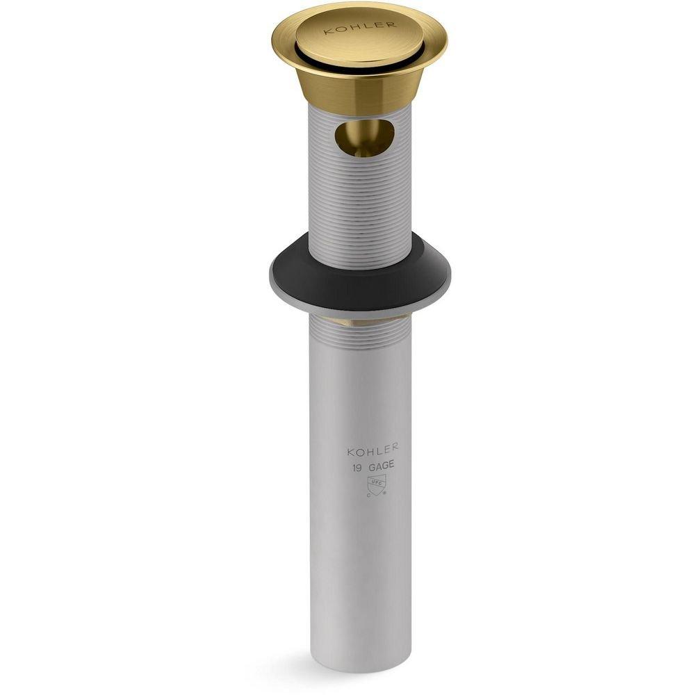 KOHLER Vibrant Brushed Moderne Brass 2-1/8 x 8-5/16 in. Bathroom Sink Drain 