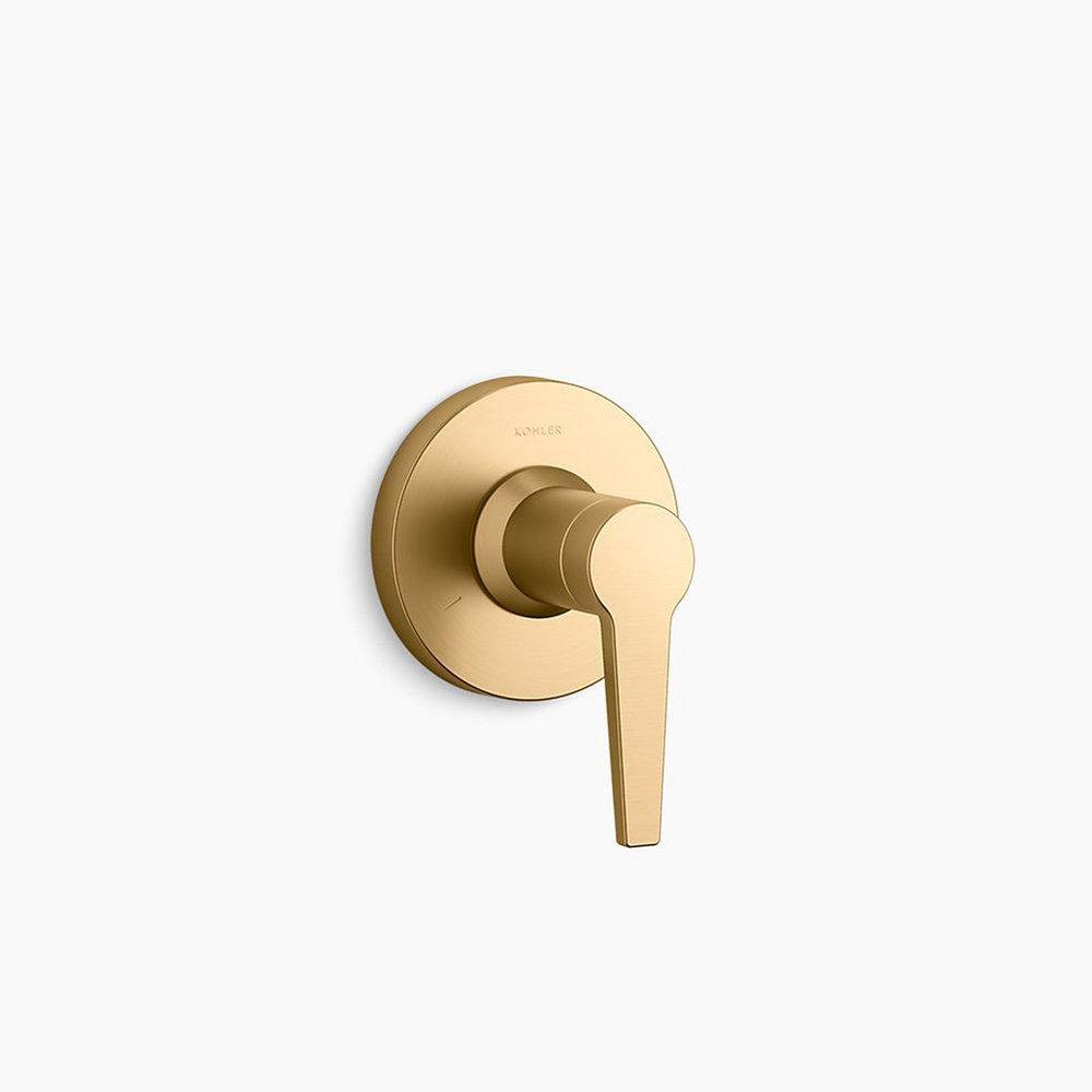 KOHLER Vibrant&reg; Brushed Moderne Brass Single Handle Bathtub & Shower Faucet (Trim Only) 