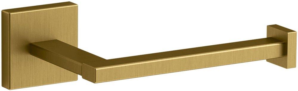 KOHLER Vibrant&reg; Brushed Moderne Brass Wall Toilet Tissue Holder 