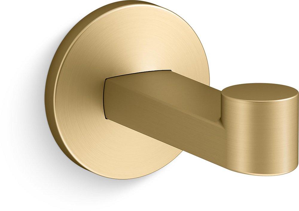 KOHLER Vibrant&reg; Brushed Moderne Brass 1-Hook Robe Hook 