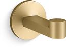 1-Hook Robe Hook in Vibrant® Brushed Moderne Brass