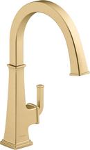 KOHLER Vibrant&reg; Brushed Moderne Brass Single Handle Lever Bar Faucet 