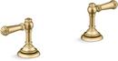 Widespread Bathroom Faucet Lever Handles in Vibrant® Brushed Moderne Brass