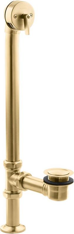 Brass Trip Lever Drain in Vibrant® Brushed Moderne Brass