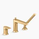 KOHLER Vibrant&reg; Brushed Moderne Brass Single Handle Roman Tub Faucet 