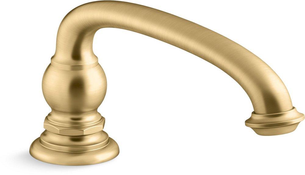 KOHLER Vibrant&reg; Brushed Moderne Brass Spout 