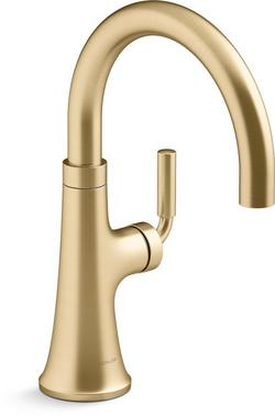 Single Handle Bar Faucet in Vibrant® Brushed Moderne Brass