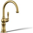 KOHLER Vibrant Brushed Moderne Brass Single Handle Lever Handle Bar Faucet 
