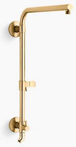 18 in. Shower Rail in Vibrant&reg; Brushed Moderne Brass