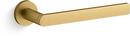 8 in. Towel Bar in Vibrant Brushed Moderne Brass