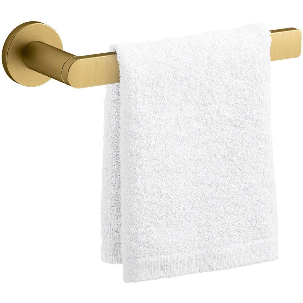 KOHLER Vibrant Brushed Moderne Brass 8 in. Towel Bar 