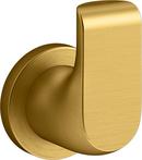 1-Hook Robe Hook in Vibrant® Brushed Moderne Brass