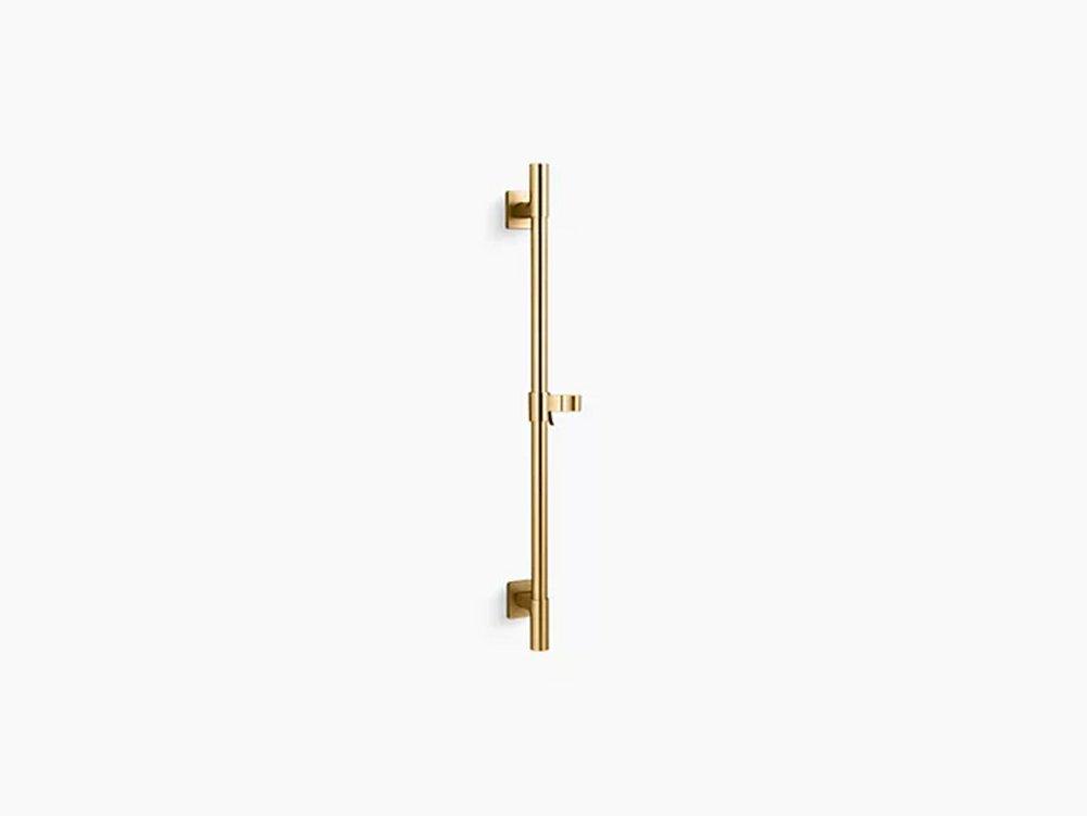KOHLER Vibrant&reg; Brushed Moderne Brass 29-5/8 in. Shower Rail 