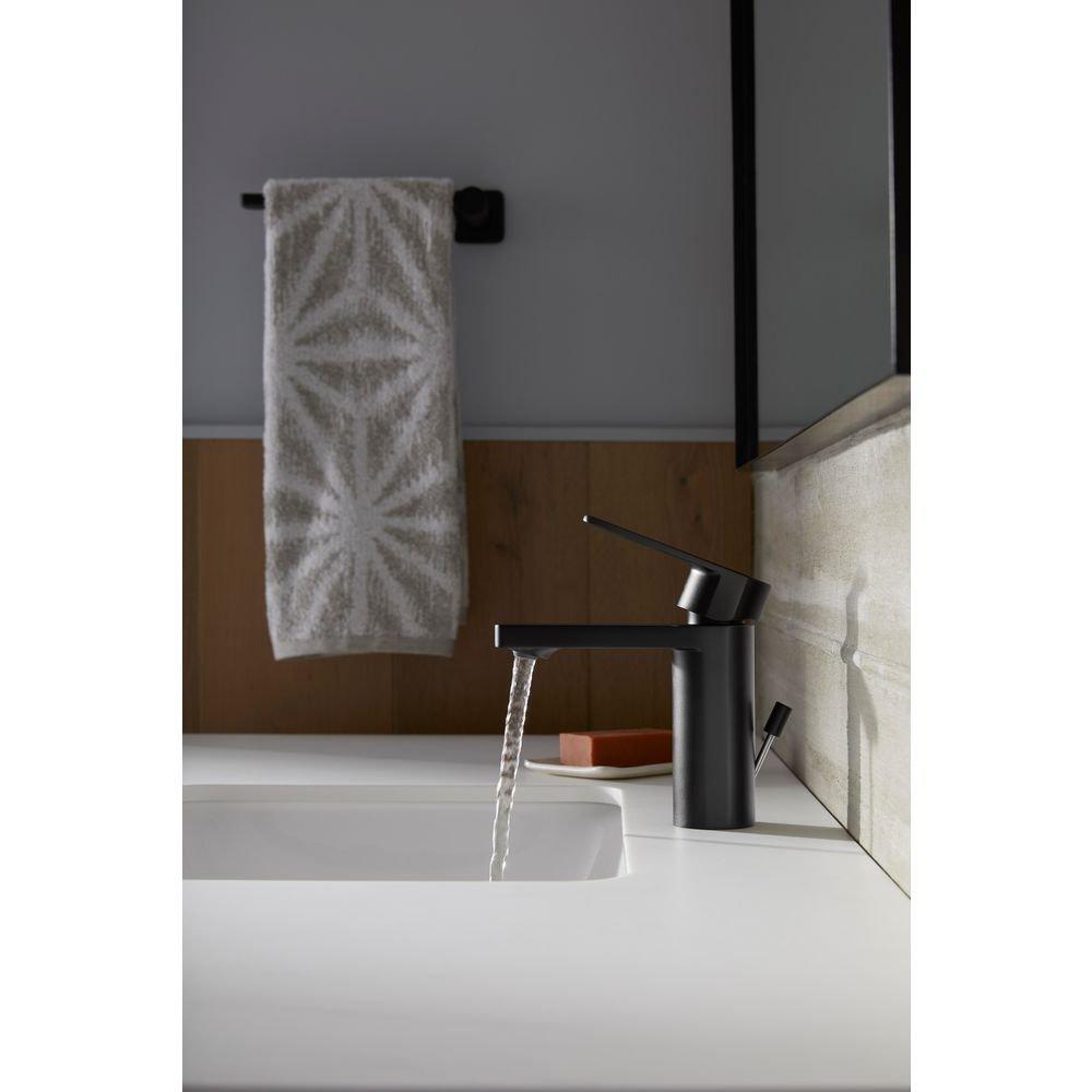 KOHLER Vibrant Brushed Moderne Brass Single Handle Monoblock Bathroom Sink Faucet 