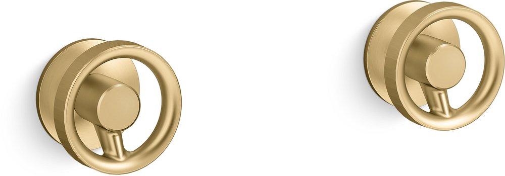 KOHLER Vibrant Brushed Moderne Brass 2-3/4 in. Metal Handle 