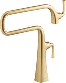 KOHLER Vibrant&reg; Brushed Moderne Brass Two Handle Lever Pot Filler 