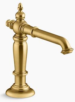 Two Handle Widespread Bathroom Sink Faucet in Vibrant&reg; Brushed Moderne Brass (Handles Sold Separately)