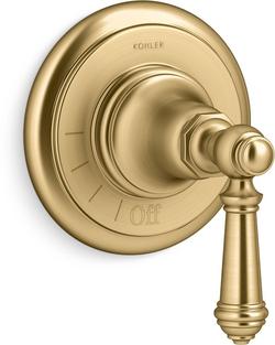 Single Handle Volume Control Valve Trim in Vibrant&reg; Brushed Moderne Brass