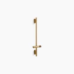 31-1/2 in. Shower Rail in Vibrant&reg; Brushed Moderne Brass