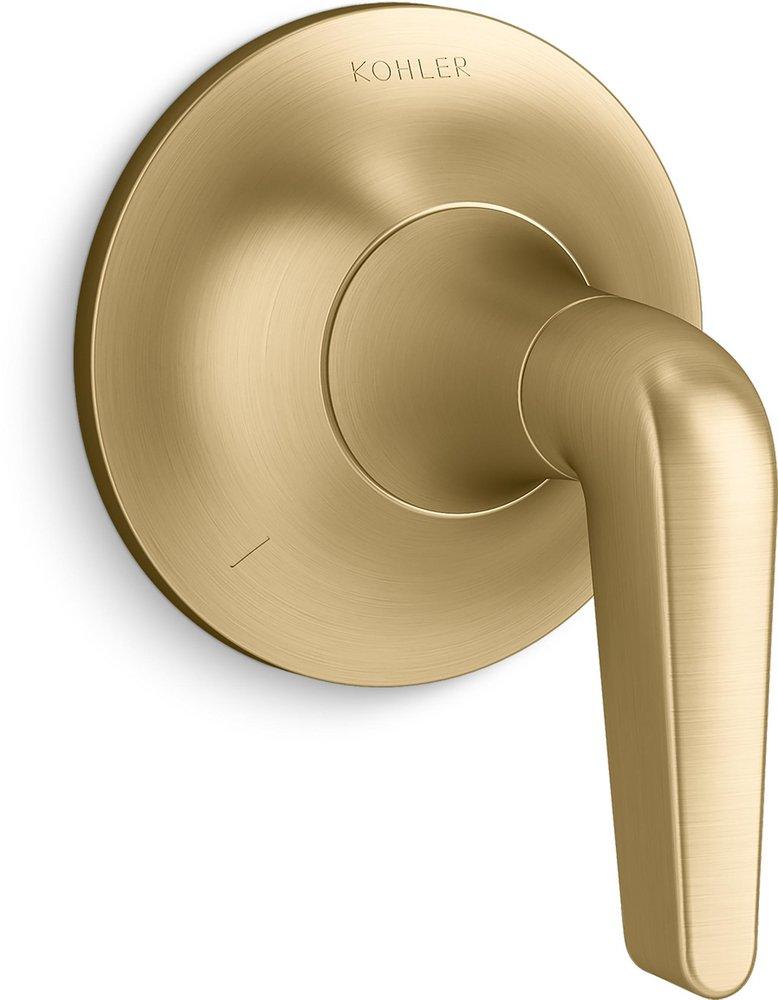 KOHLER Vibrant&reg; Brushed Moderne Brass Transfer Valve Trim 
