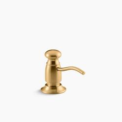 3-7/16 in. 16 oz. Kitchen Soap Dispenser in Vibrant&reg; Brushed Moderne Brass