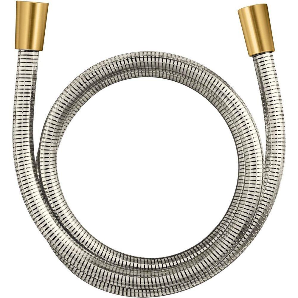 KOHLER Vibrant Brushed Moderne Brass 60 in. Brass Hose 